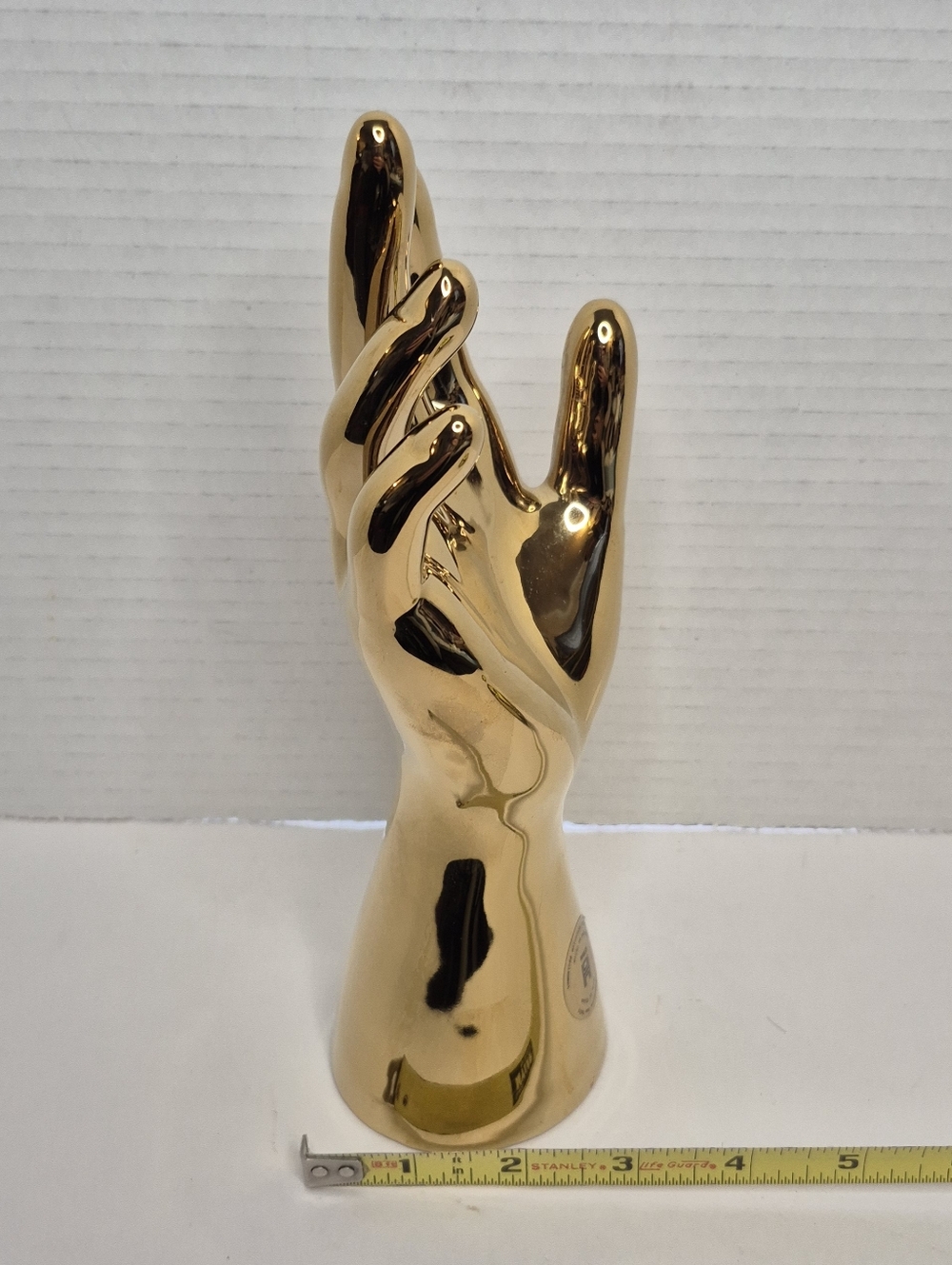 Golden Hand Ceramic Decor Ring Stand New - Picture 7 of 11